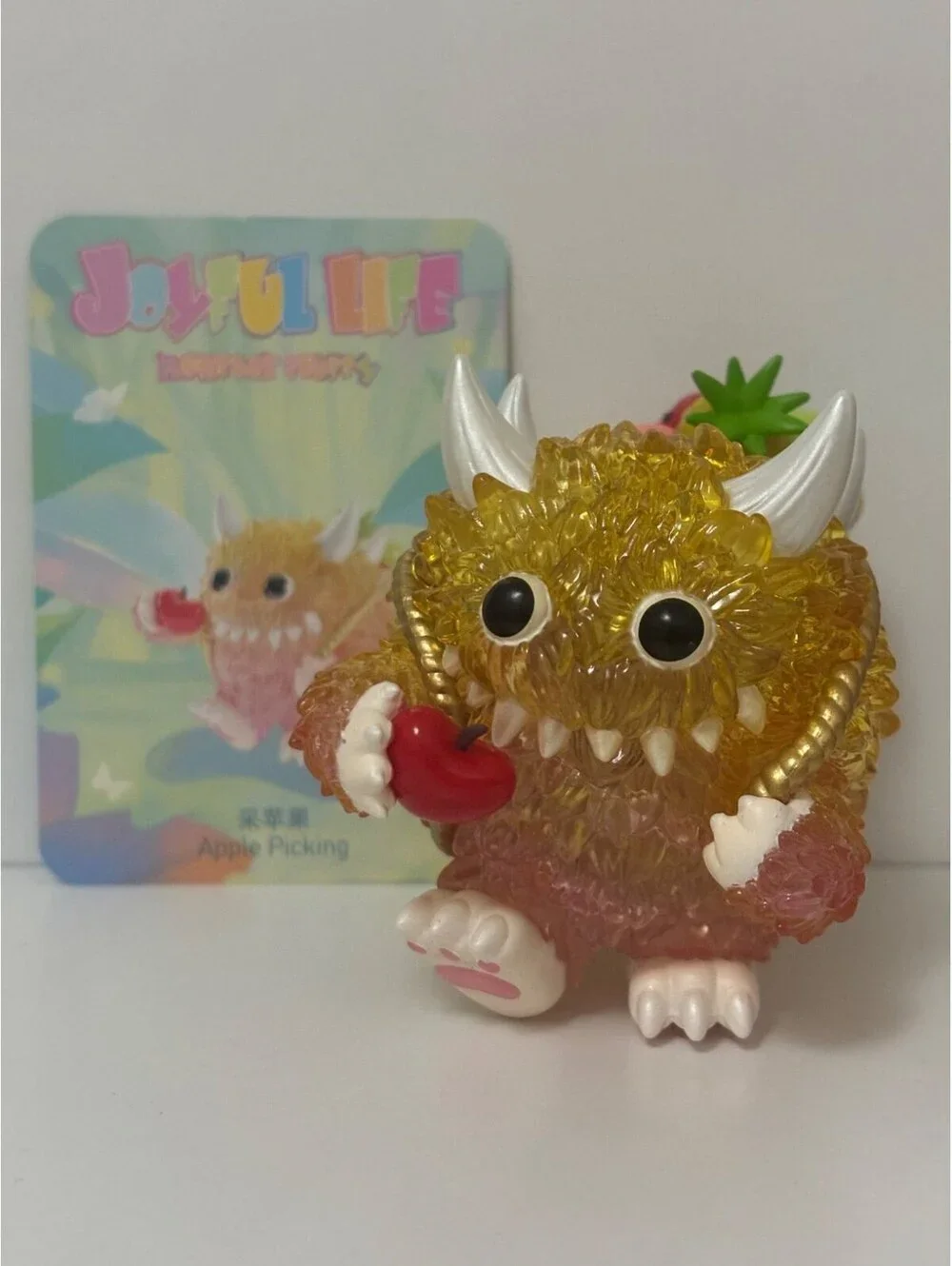 Pop Mart x Instinctoy Monster Fluffy Joyful Life APPLE PICKING